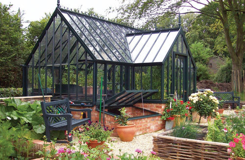 Gewächshaus für Hobbygärten - THE TATTON - ALITEX - einkuppelig / Aluminiumstruktur / Glas