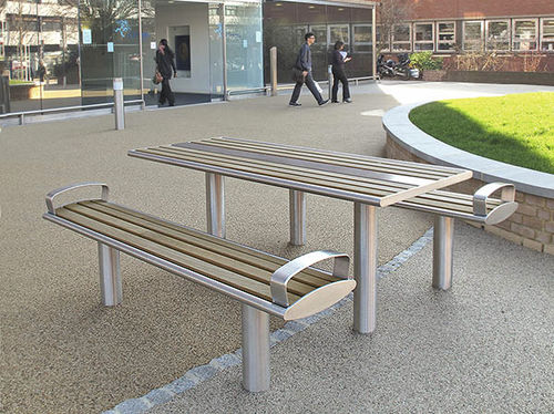 Moderner Picknicktisch - ZENITH® - Furnitubes - Stahl / galvanisiertem Stahl / Edelstahl