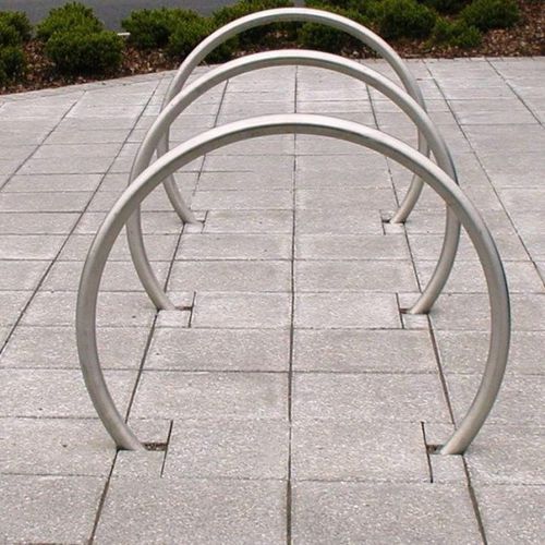 Bodenstehender Fahrradständer - CIRCULAR - Bailey streetscene - für öffentliche Bereiche / galvanisiertem Stahl / Edelstahl