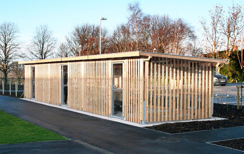 Gesicherter Fahrradunterstand - SCS309 - LANGLEY DESIGN - Polycarbonat-Überdachungen / Stahl / für öffentliche Bereiche