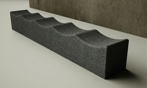 Moderne Bank für den öffentlichen Raum - RIPPLE - CHRIS NANGLE - Granit / nachhaltig
