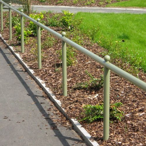 Metallgeländer - TRIP / KNEE - ALPHA RAIL - mit Stangen / für Außenbereich / für Plattform