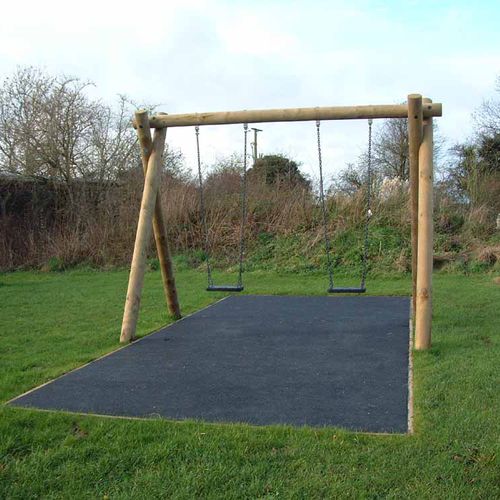 Holzschaukel - SETTER PLAY - Spielplatz / doppelt
