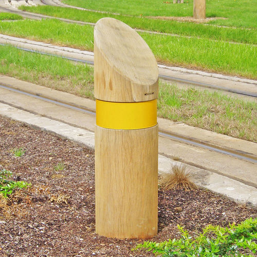 Sicherheits-Sperrpfosten - Woodscape. - stationär / Holz / hoch