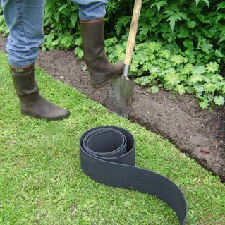 Randstein für Garten - BORD_ECO_10 - TOLTEX - Gummi / gebogen / flexibel