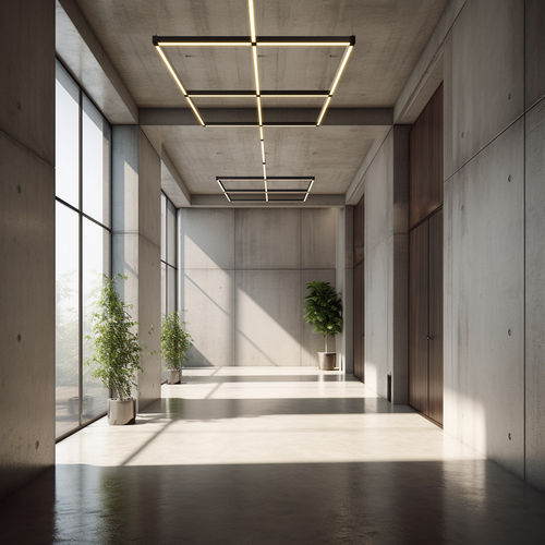 Hängeleuchte - MINIA MESH - Holectron - LED / linear / quadratisch