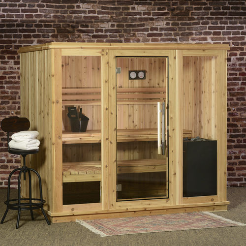 Sauna für Privatgebrauch - BRIDGEPORT  - Almost Heaven Saunas - Holz / Hartglas / für den Innenraum