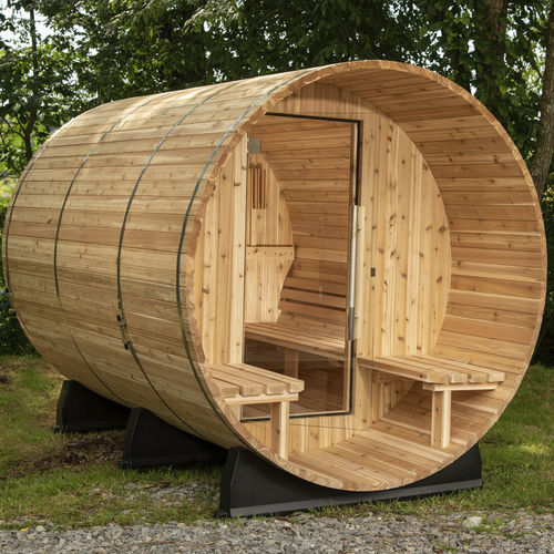 Sauna für Privatgebrauch - CHARLESTON - Almost Heaven Saunas - Holz / Glas / für den Außenbereich