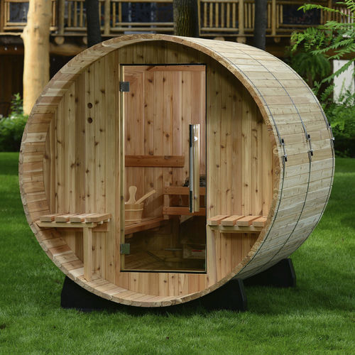 Sauna für Privatgebrauch - AUDRA  - Almost Heaven Saunas - Holz / Glas / für den Außenbereich