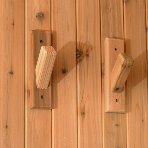 Moderner Garderobenhaken - Almost Heaven Saunas - Holz / individuell