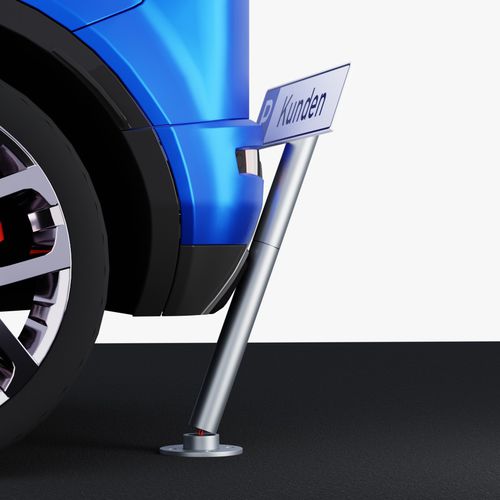 Elastischer Mast - PPS  - SAEDI Ltd - für Verkehrszeichen / Stahl / für Parkplätze