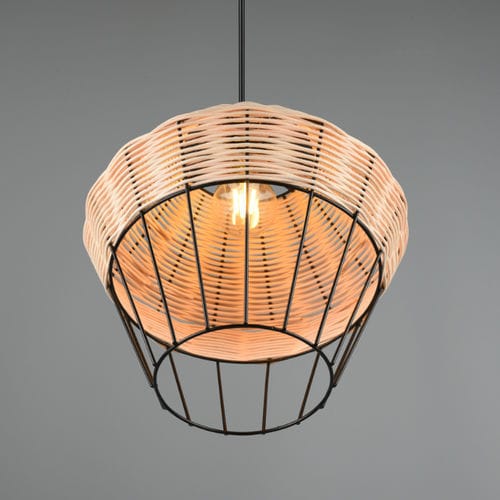 Hängelampe - BORKA - TRIO Leuchten GmbH - Rattan / modern / mit Kabel