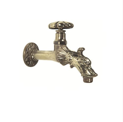 Wasserhahn für Handwaschbecken - RINASCIMENTO - MORELLI S.A.S. - für Trinkbrunnen / wandmontiert / Messing
