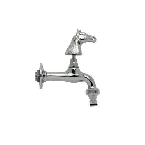 Wasserhahn für Trinkbrunnen - CAVALLO K - MORELLI S.A.S. - wandmontiert / verchromter Messing / für Garten