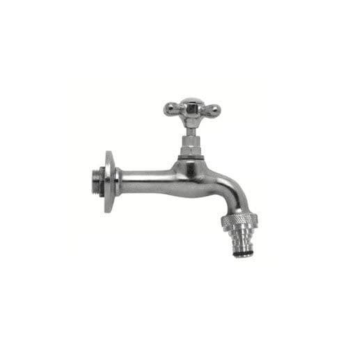Wasserhahn für Trinkbrunnen - GARDEN K - MORELLI S.A.S. - wandmontiert / verchromter Messing / für Außenbereich