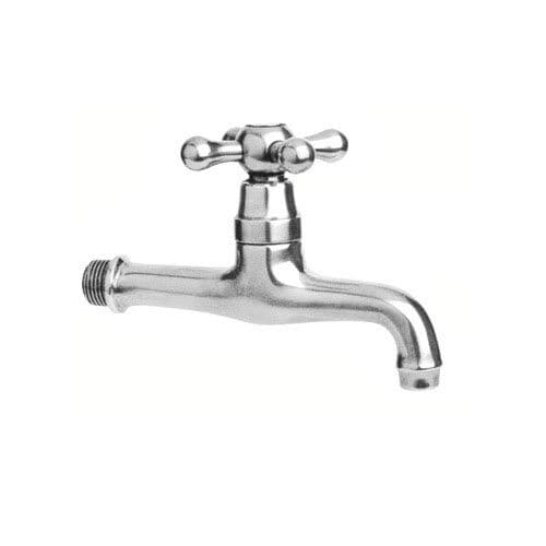 Wasserhahn für Trinkbrunnen - GIRASOLE K - MORELLI S.A.S. - wandmontiert / verchromter Messing / für Außenbereich