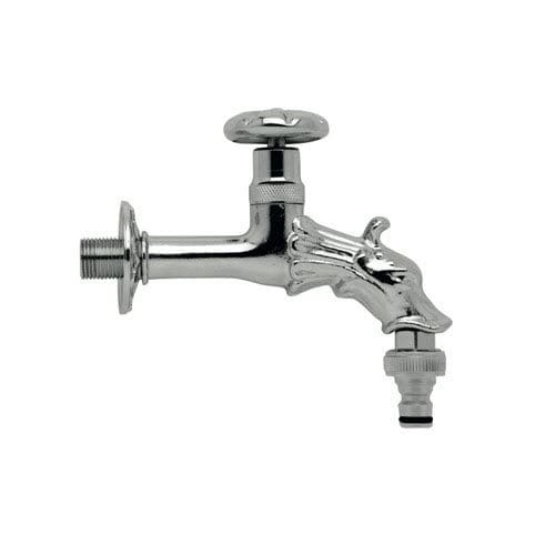 Wasserhahn für Trinkbrunnen - RINASCIMENTO K - MORELLI S.A.S. - wandmontiert / verchromter Messing / für Garten