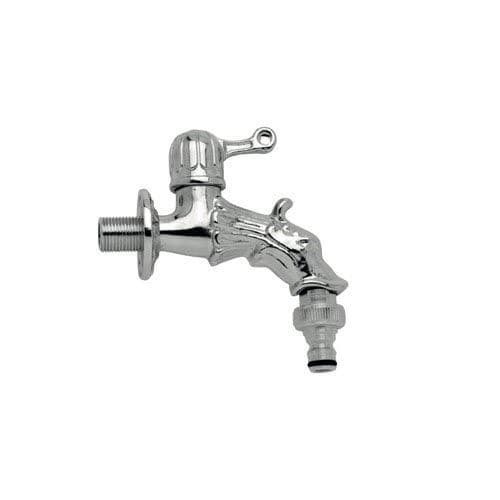 Wasserhahn für Trinkbrunnen - SFERINO K - MORELLI S.A.S. - wandmontiert / verchromter Messing / für Garten