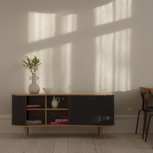 Modernes Sideboard - AUDACIOUS VIDeo - Umage - Eiche / MDF / Leder