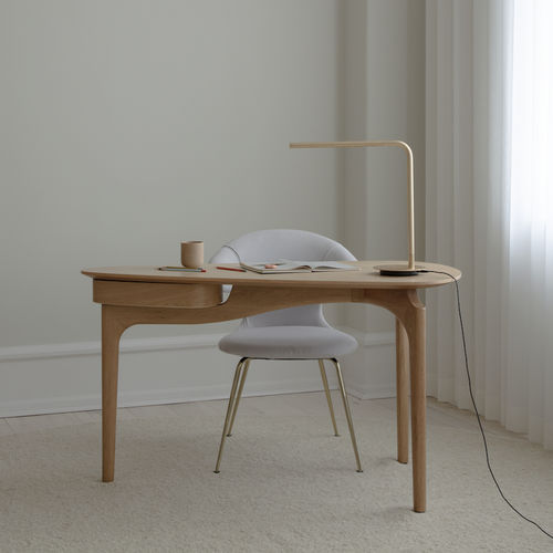 Bodenstehender Schreibtisch - DUENDE - Umage - modern / Eiche / MDF