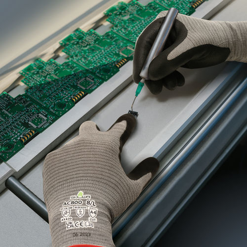 Umschlaghandschuh - AC800 - Showa - antistatisch / Nitril / für die Automobilindustrie