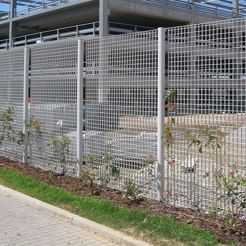Gitterrostzaun - STANDARD : VERONA - LANG AND FULTON - für Grünanlagen / Spielplatz / galvanisiertem Stahl