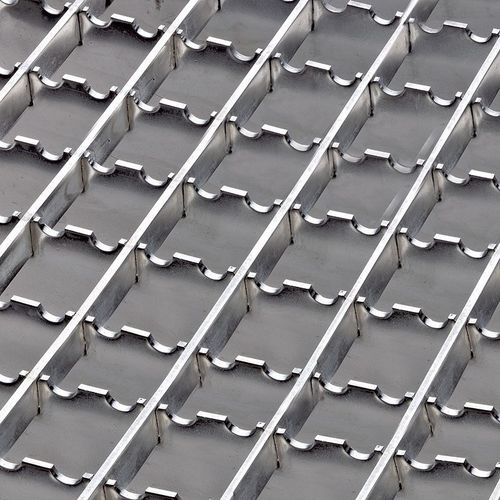 Gitterrost / polierter Edelstahl - PLS/SS - LANG AND FULTON - für Gitter für Industrieböden / für Übergang / für Treppenstufen