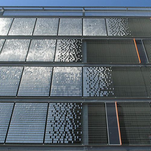 Außenwandverkleidung - STEREO-KINETIC - LANG AND FULTON - Edelstahl / glatt / für Privatgebrauch