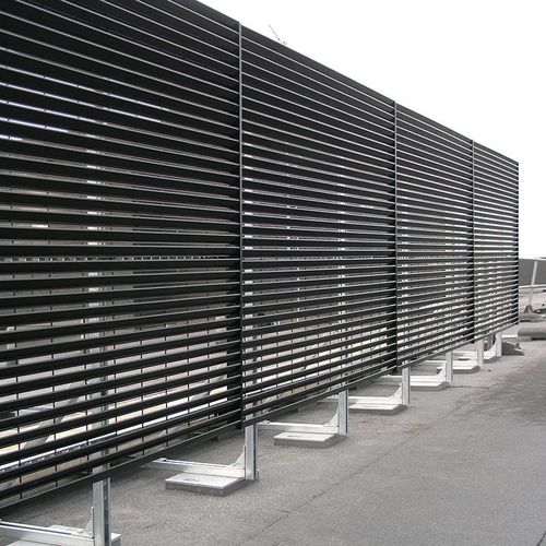 Platten-Sichtschutz - ITALIA-80 - LANG AND FULTON - Lamellen / galvanisiertem Stahl