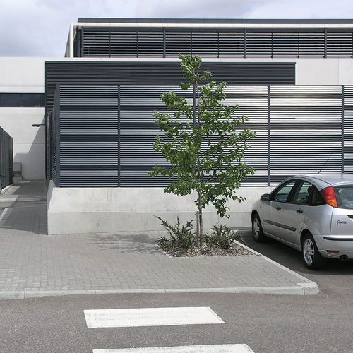 Lamellenzaun - ITALIA-100 - LANG AND FULTON - für öffentliche Bereiche / für Industrieanwendungen / galvanisiertem Stahl