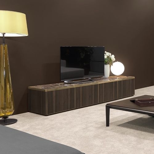 Moderner TV-Ständer - EMPIRE - Praddy Unipessoal lda - mit Halterung für DVD-Player / Metall / Marmor
