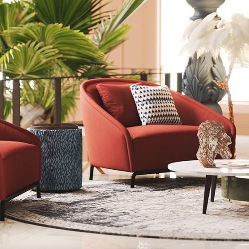 Moderner Sessel - CARNABY - Praddy Unipessoal lda - Stoff / Edelstahl / Polster