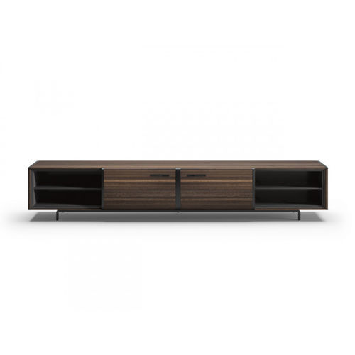 Moderner TV-Ständer - ARC - Praddy Unipessoal lda - schwenkbar / mit Halterung für DVD-Player / Holzfurnier