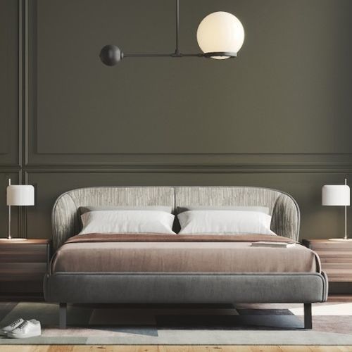 Doppelbett - CARNABY - Praddy Unipessoal lda - modern / Polster / Edelstahl