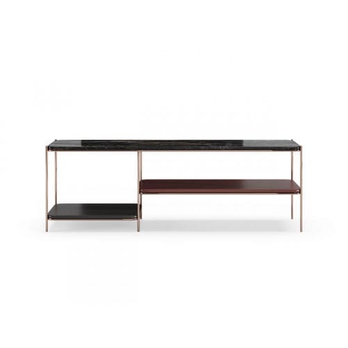 Moderner Konsolentisch - STANLEY II - Praddy Unipessoal lda - Edelstahl / lackiertes Holz / Marmor