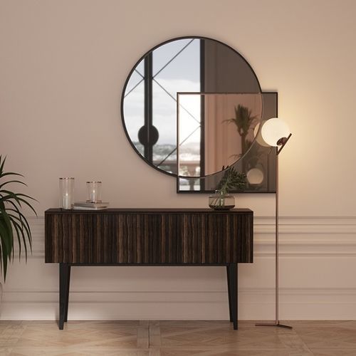 Wandmontierter Spiegel - BONDI - Praddy Unipessoal lda - modern / mit geometrischen Motiven / Aluminium