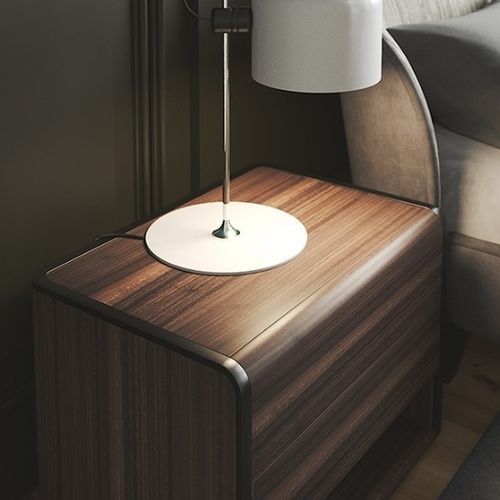Moderner Nachttisch - ARC II - Praddy Unipessoal lda - Holz / Gestell aus Holz / rechteckig