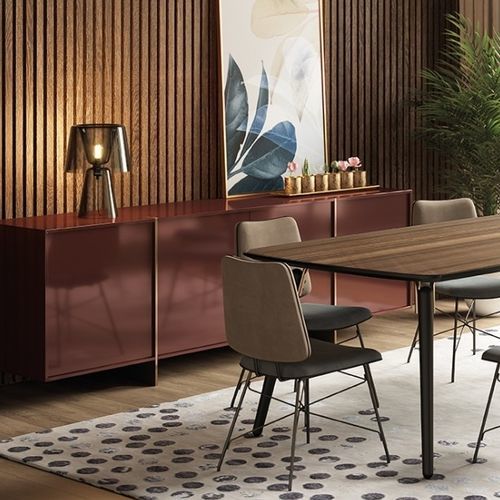 Modernes Sideboard - RHAPSODY - Praddy Unipessoal lda - aus lackiertem Metall / Nickel / Edelstahl