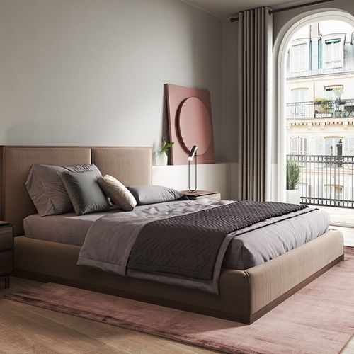 Doppelbett - DORSEY - Praddy Unipessoal lda - modern / Polster / lackiertes Holz