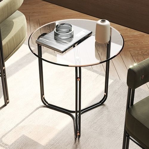 Moderner Beistelltisch - III - Praddy Unipessoal lda - Metall / Bambus / Glas