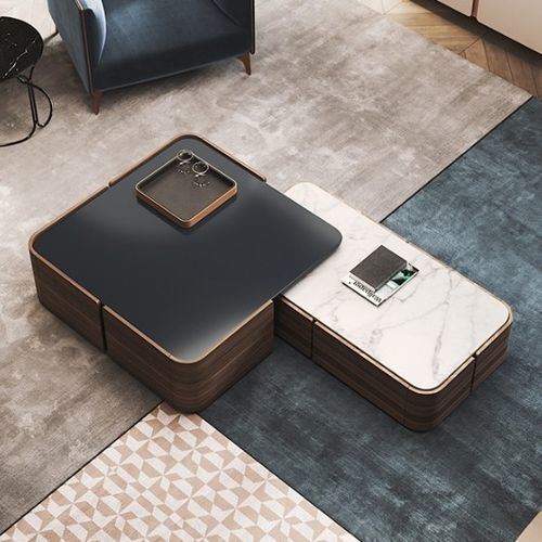 Design-Couchtisch - ARIZONA II - Praddy Unipessoal lda - Holz / Gestell aus Holz / rechteckig