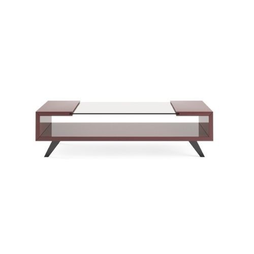 Moderner Couchtisch - PORTER - Praddy Unipessoal lda - Glas / Gestell aus Holz / rechteckig