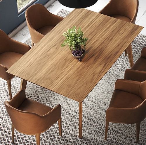 Moderner Esstisch - BLUE - Praddy Unipessoal lda - Holzfurnier / Gestell aus Holz / rechteckig