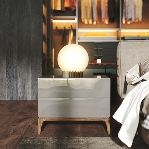 Moderner Nachttisch - MOONLIGHT II - Praddy Unipessoal lda - Holz / Gestell aus Holz / rechteckig