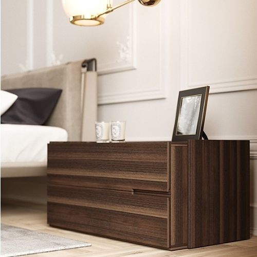 Moderner Nachttisch - VALLEY II - Praddy Unipessoal lda - Holz / Gestell aus Holz / rechteckig
