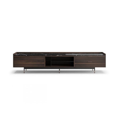 Moderner TV-Ständer - ST003 - Praddy Unipessoal lda - mit Schubladen / mit integriertem Stauraum / mit Regal