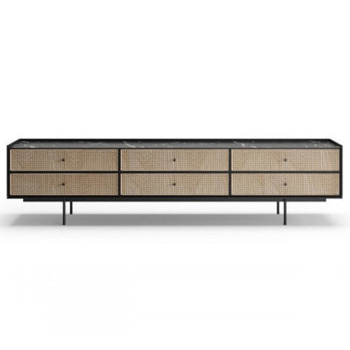 Moderner TV-Ständer - CELLO II - Praddy Unipessoal lda - mit Regal / Holz / für Privatgebrauch