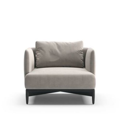 Moderner Sessel - SOPRANO - Praddy Unipessoal lda - Stoff / Holz / grau