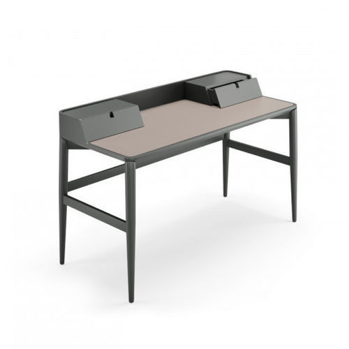 Bodenstehender Schreibtisch - BONSAI - Praddy Unipessoal lda - modern / Leder / Massivholz