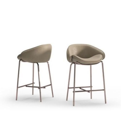 Moderner Barhocker - CELLO - Praddy Unipessoal lda - Samt / Trevira CS® / Gestell aus Metall